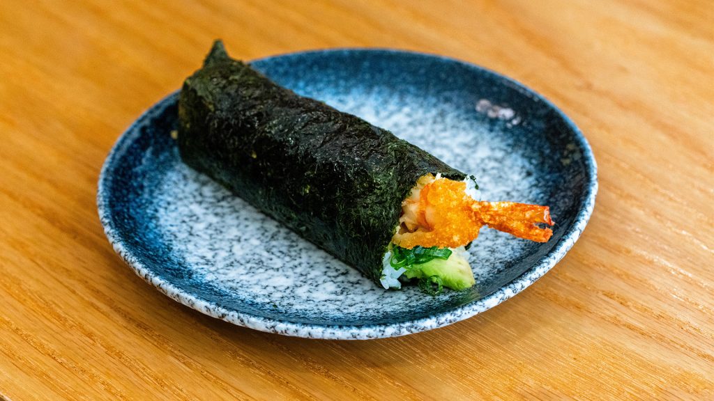 Temaki de Camarón Tempura